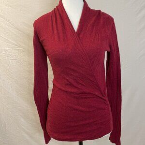 Maroon V Neck Sweater